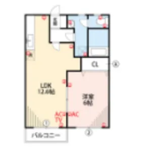 エスポワールハイツ【2階】の間取り