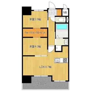 ネストピア博多駅ステージ【5階】の間取り