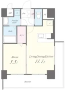 メゾンクラウン大手山【6階】の間取り
