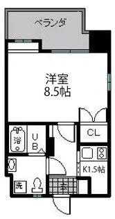 エミリエ博多【4階】の間取り