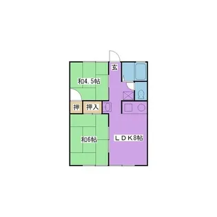 赤司アパート【1階】の間取り