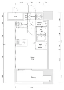 エンクレスト博多駅南FIT【603●号室】の間取り