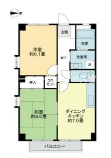 フォブール合川【2階】の間取り