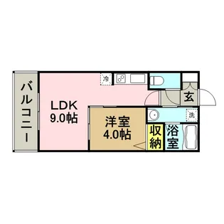 シャローム天神北【2階】の間取り