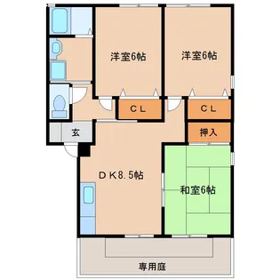 ピュアドーム1【203号室】の間取り