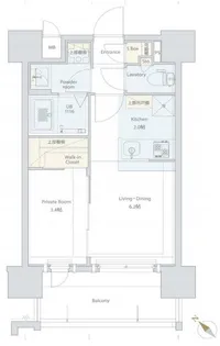 ネストピア東比恵駅前Ⅱ【3階】の間取り