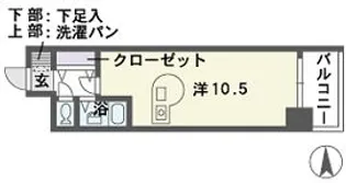 キャメロット・パークビュー【4階】の間取り