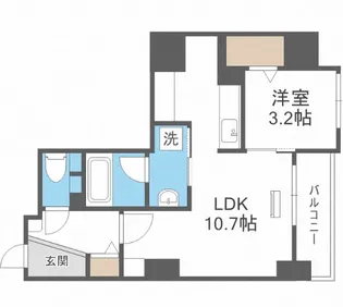 リーブル博多駅前【13階】の間取り