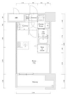 エンクレスト博多駅南FIT【7階】の間取り