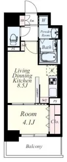 レジデンス23【8階】の間取り