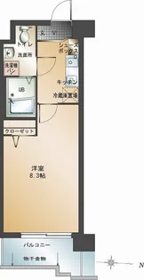 エンクレスト警固【4階】の間取り