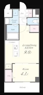 ヴァロアール博多【2階】の間取り