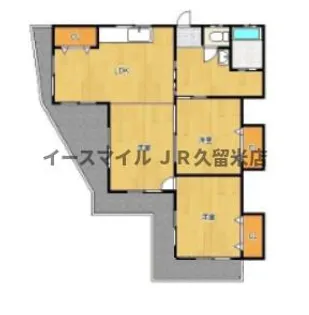 福岡県久留米市南薫町【一戸建】の間取り