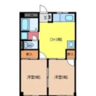 グリーンパークゆのそA【2階】の間取り