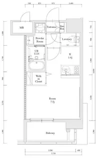エンクレスト博多駅南FIT【5階】の間取り