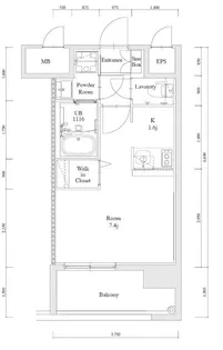 エンクレスト博多駅南FIT【417●号室】の間取り