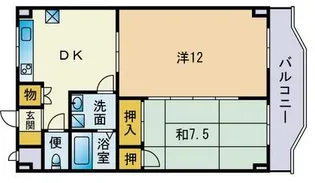 PLEAST御井駅前【4階】の間取り