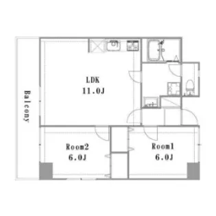 南薫ハイツ【508号室】の間取り