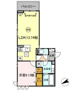 福岡県久留米市御井町【アパート】の間取り