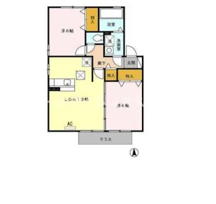 アンセスターC棟【107号号室】の間取り