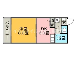カトレアハイツ【1階】の間取り