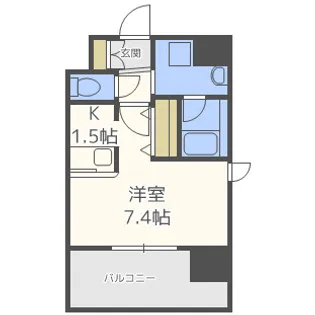 エンクレスト博多REY【14階】の間取り