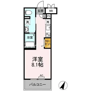 グランジュール大手町【806号室】の間取り
