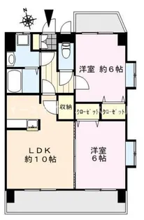 福岡県久留米市津福今町【マンション】の間取り