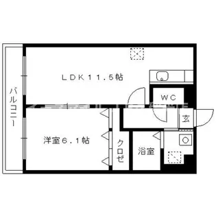 桜レジデンシャル【3階】の間取り