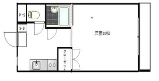 西田産業第6ビル【3F号室】の間取り