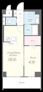 エルヴィータ箱崎【6階】の間取り
