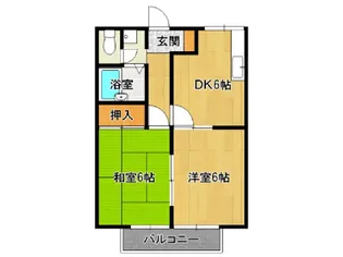 フリーデA【2階】の間取り