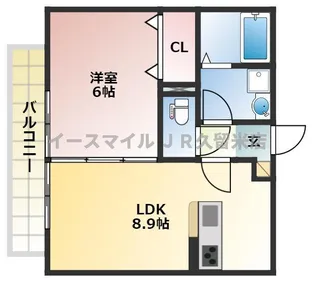 モレーン【2階】の間取り