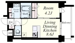 ウィングコート【4階】の間取り