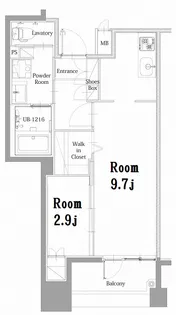 エンクレスト呉服町【3階】の間取り