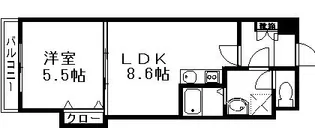 エース五番館 【11階】の間取り