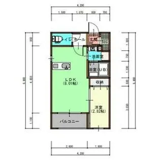 ソルヴェール馬出【2階】の間取り