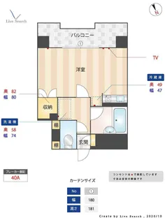 リリーフ天神東【8階】の間取り