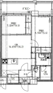 Quintet Minami Fukuoka【5階】の間取り