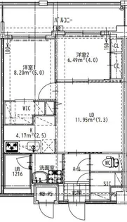 Quintet Minami Fukuoka【7階】の間取り