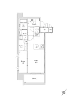 エンクレスト天神南PURE【4階】の間取り