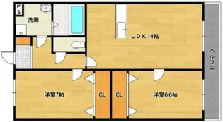 シェトワ【203号室】の間取り