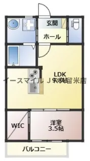 1LDKの間取り画像