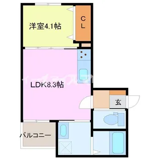 T-Regno田主丸【201号室】の間取り