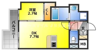 RESIDENCE花畑【10階】の間取り