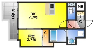 RESIDENCE花畑【14階】の間取り
