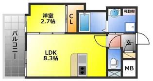 RESIDENCE花畑【11階】の間取り