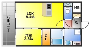 RESIDENCE花畑【10階】の間取り