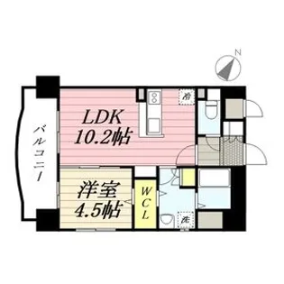 1LDKの間取り画像
