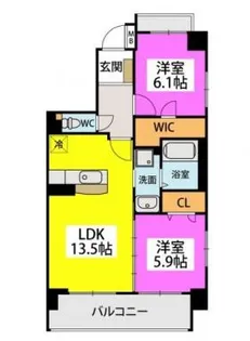 ラ フェリーチェ【5階】の間取り